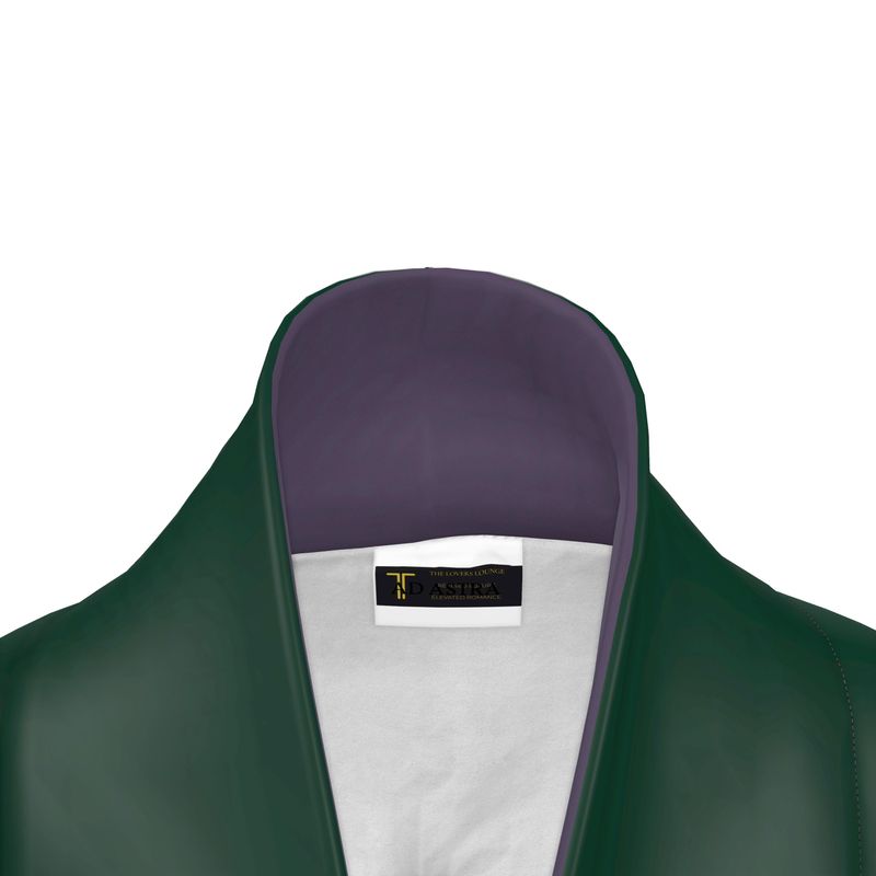 The Deep Emerald Silk Loungewear Robe