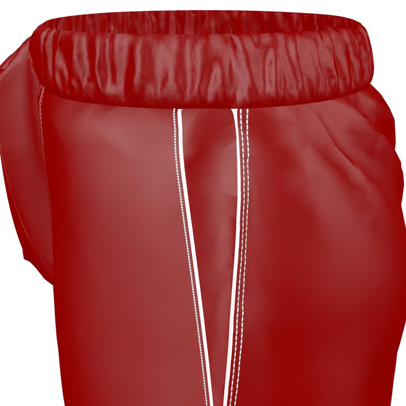 The Solitude Crimson Silk Satin Pyjama Shorts