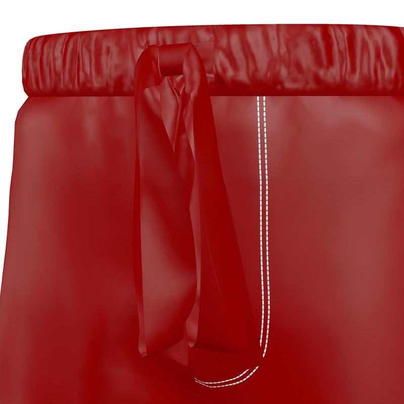 The Solitude Crimson Silk Satin Pyjama Shorts