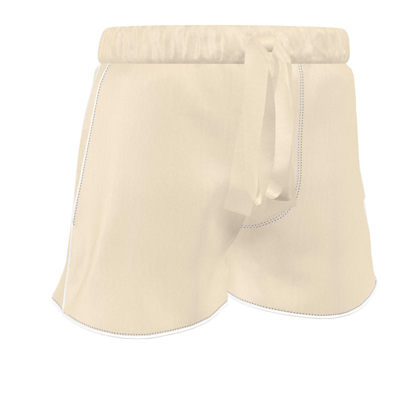 The Solitude Champagne Silk Satin Pyjama Shorts